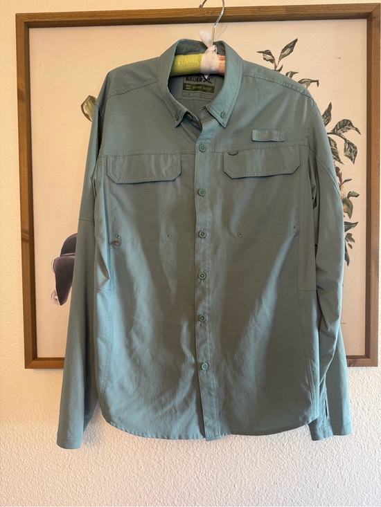 Eddie Bauer Other - Eddie Bauer Men’s Long-Sleeve Green Utility Shirt Lightweight soft material